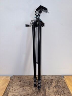 Vintage PAN-LOK Cinematic Black Camera Tripod with Adjustable Head 🎥